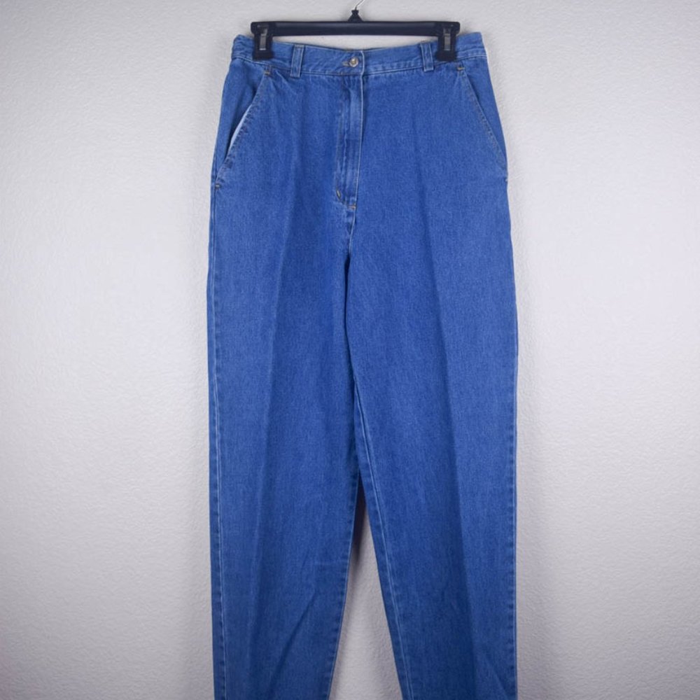 Vtg Sag Harbor Sport Womens 29/8 High Waist Mom Denim Jeans Coastal Grandma